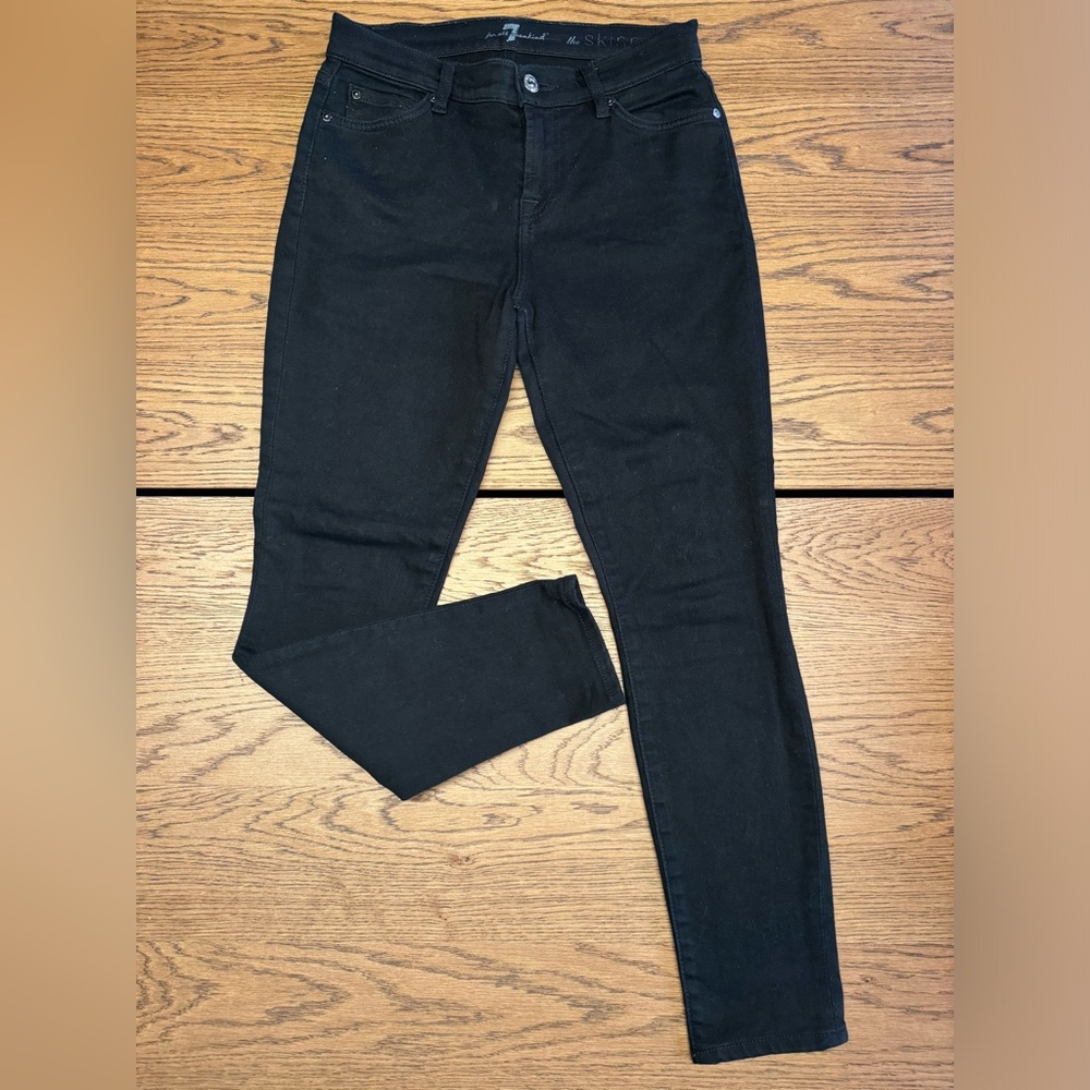 Seven7 Black Denim Skinny Jeans